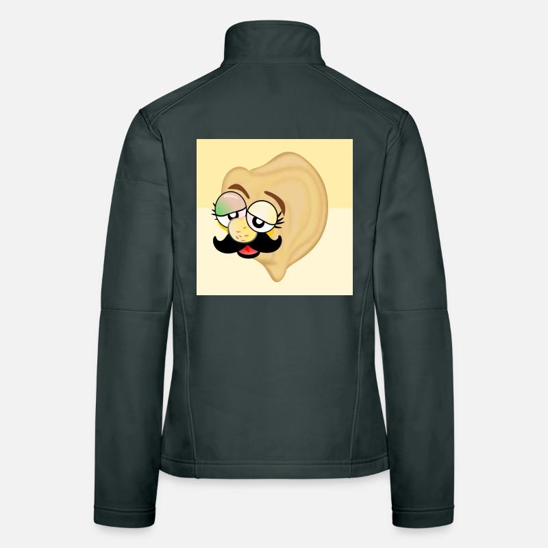 Kichererbsen Papa Schnurrbart Frauen Softshelljacke