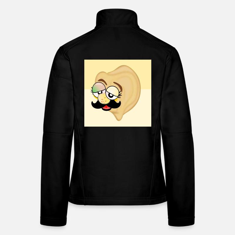 Kichererbsen Papa Schnurrbart Frauen Softshelljacke