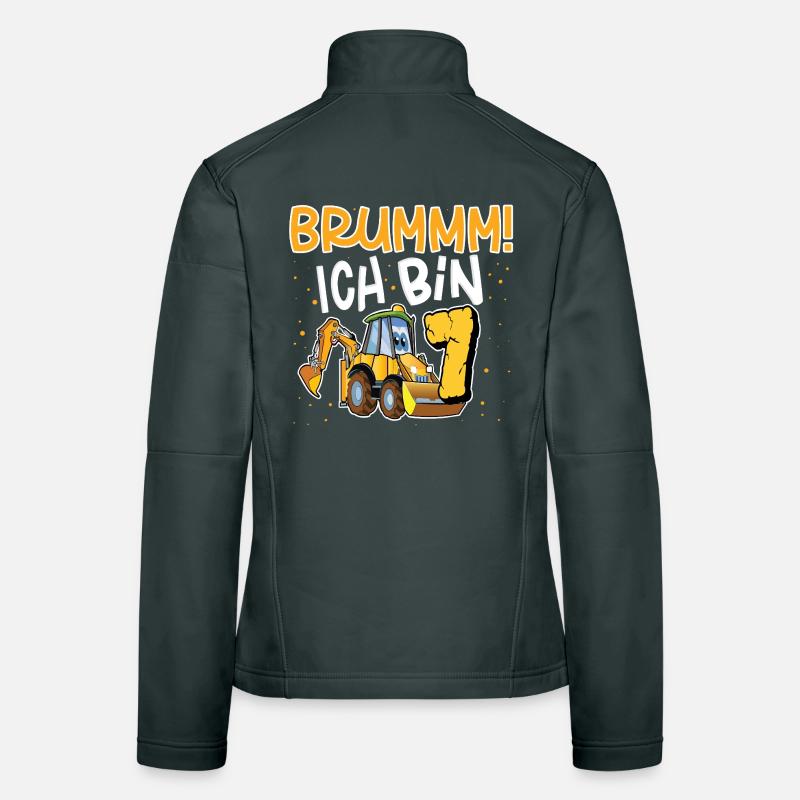 7. Geburtstag Bagger Frauen Softshelljacke