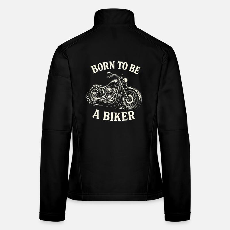 Born To Be A Biker Motorrad Frauen Softshelljacke