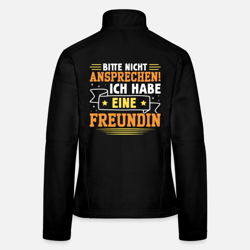 Malle BITTE NICHT ANSPRECHEN Lustiges Frauen Softshelljacke