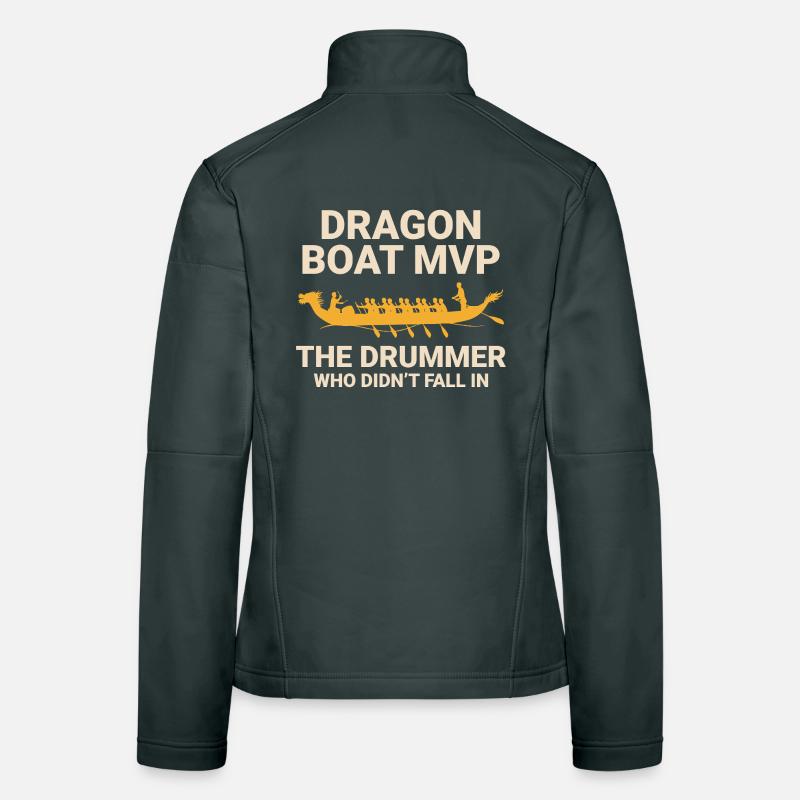 Champion de course de bateaux-dragons Veste en tissu softshell Femme