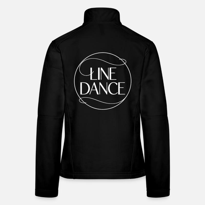 Conception motivante de danse en ligne Veste en tissu softshell Femme