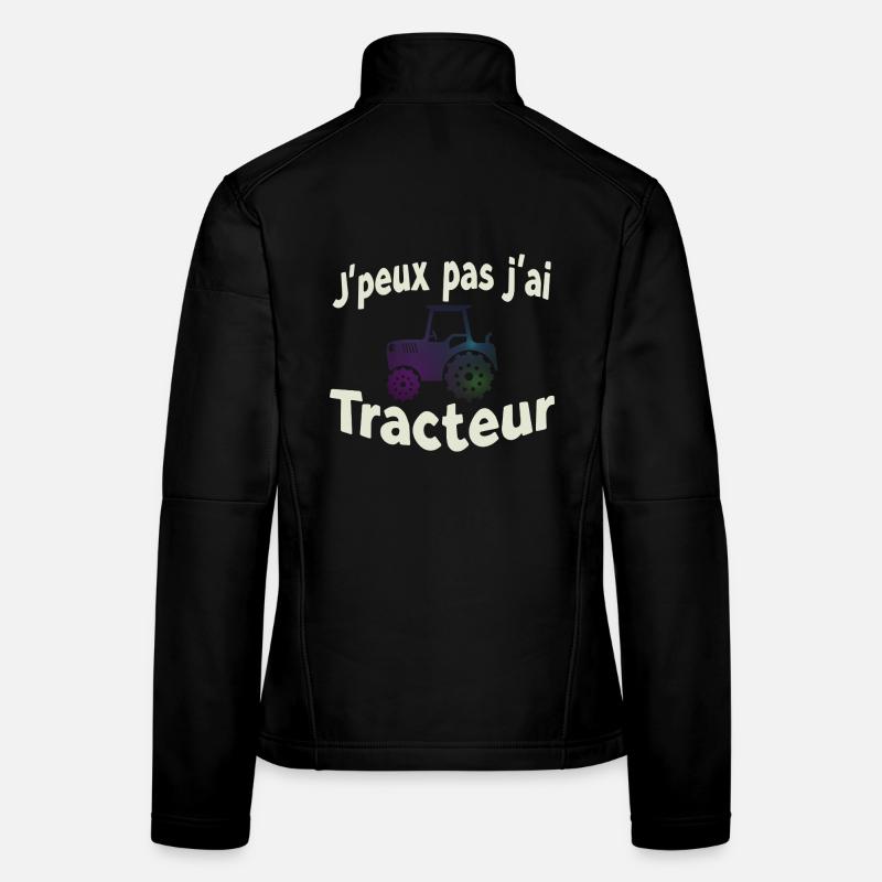 J’peux pas j’ai Tracteur Veste en tissu softshell Femme