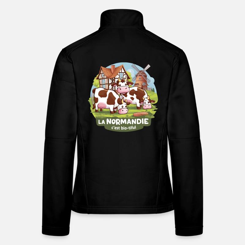 La Normandie C’est Bio-tiful Manche et Cotentin Veste en tissu softshell Femme