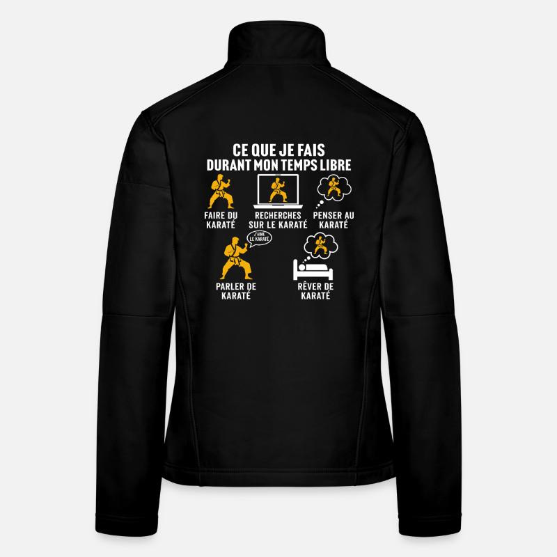 I do karate in my free time Women's Softshell Jacket