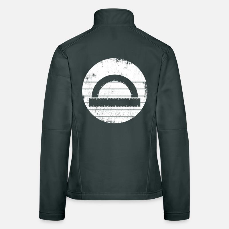 Semi-circular protractor Women's Softshell Jacket