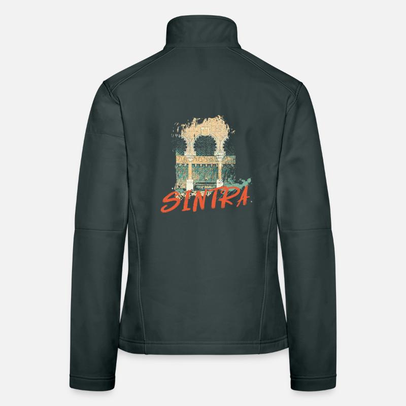 Moorish Architecture Sintra illustration Women's Softshell Jacket