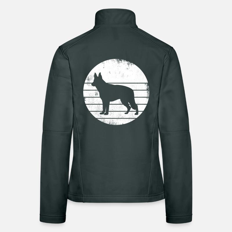 German Shepherd Drawing Women's Softshell Jacket