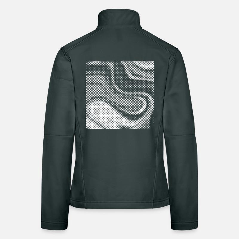 Halbton-Plasma-Wirbel Frauen Softshelljacke