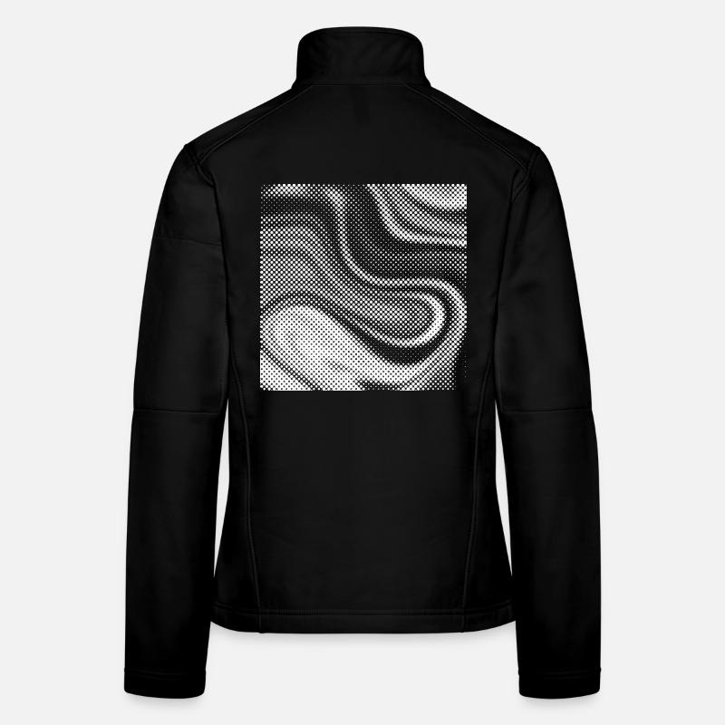 Tourbillon de plasma en demi-teinte Veste en tissu softshell Femme