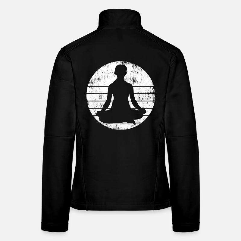Croquis de yogi Veste en tissu softshell Femme
