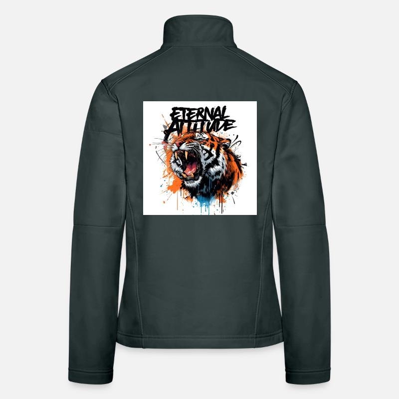 Eternal Tiger Pose Women's Softshell Jacket