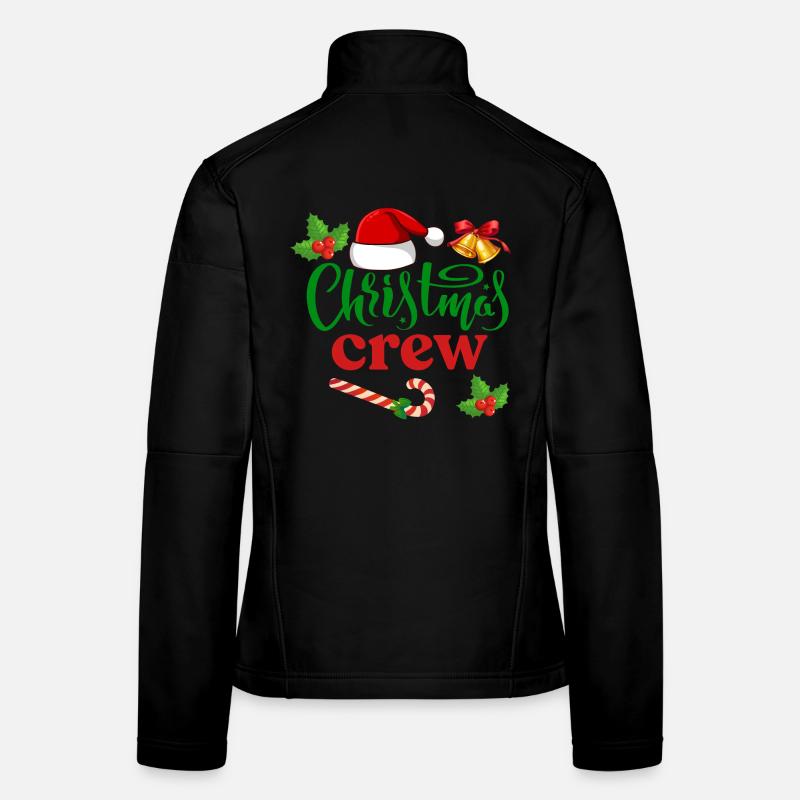 Équipage de Noël Veste en tissu softshell Femme