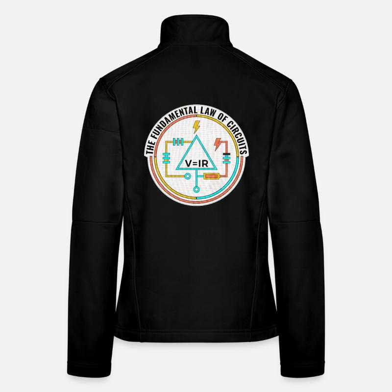 Gift for Electrical Engineer, Funny Circuits Shirt Women's Softshell Jacket