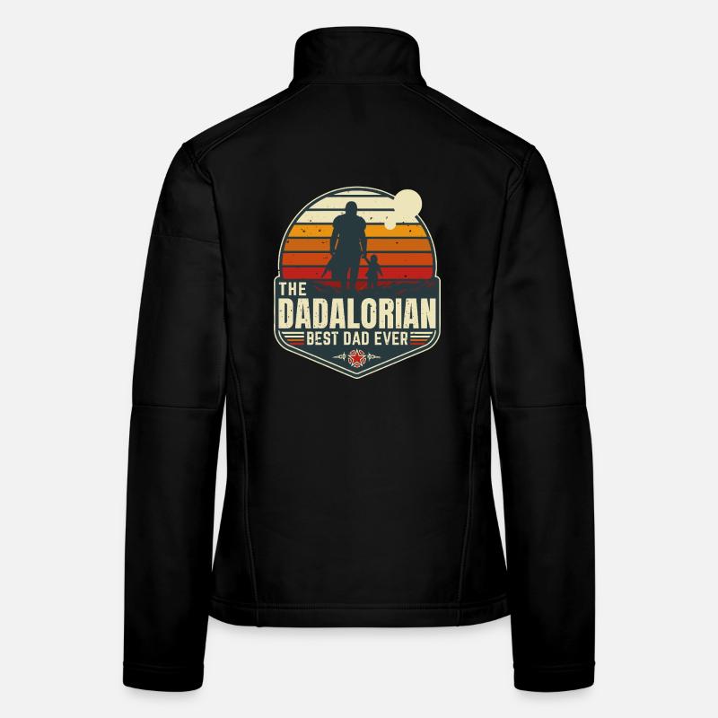 Der dadalorianische Mando - Sonnenuntergang - Bester Vater - Abzeichen Frauen Softshelljacke