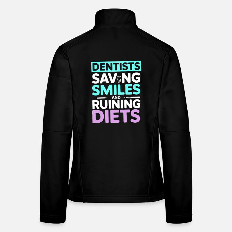Conception de la santé bucco-dentaire du cabinet dentaire Veste en tissu softshell Femme