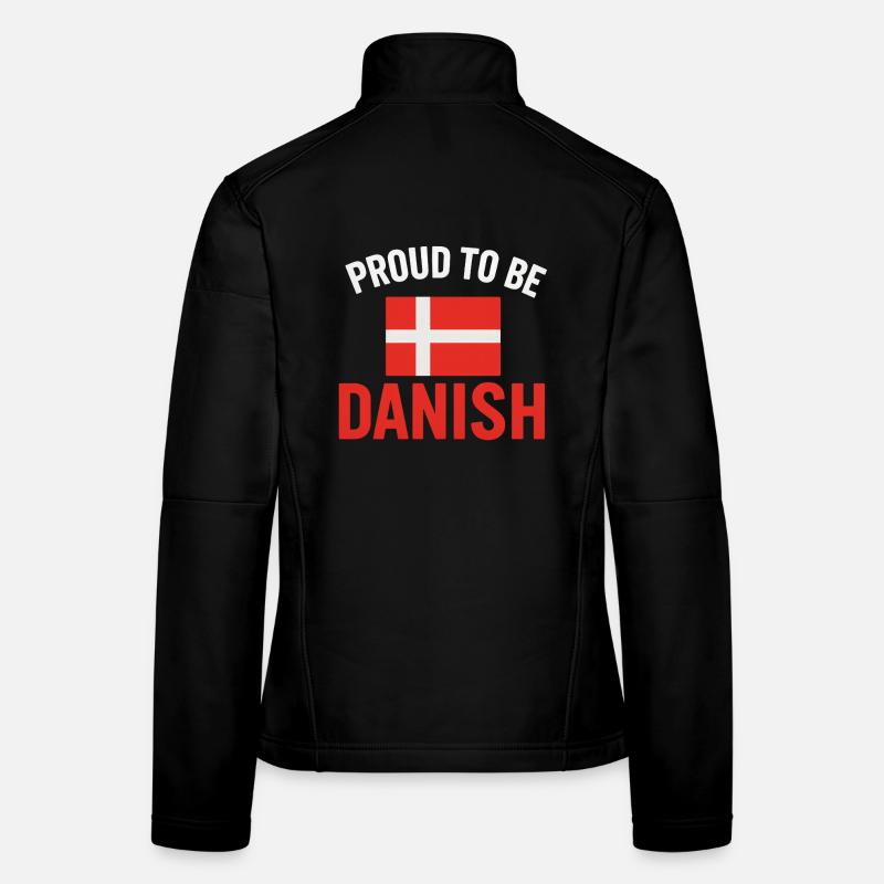 Fier de l’art du drapeau danois Veste en tissu softshell Femme