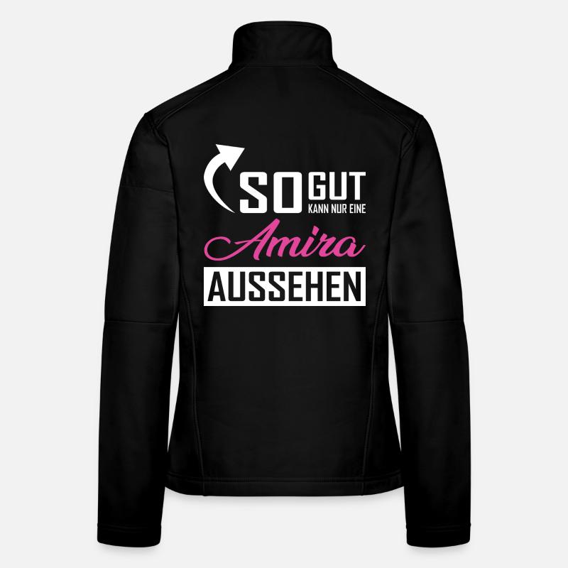 Seule une Amira peut être aussi belle Veste en tissu softshell Femme