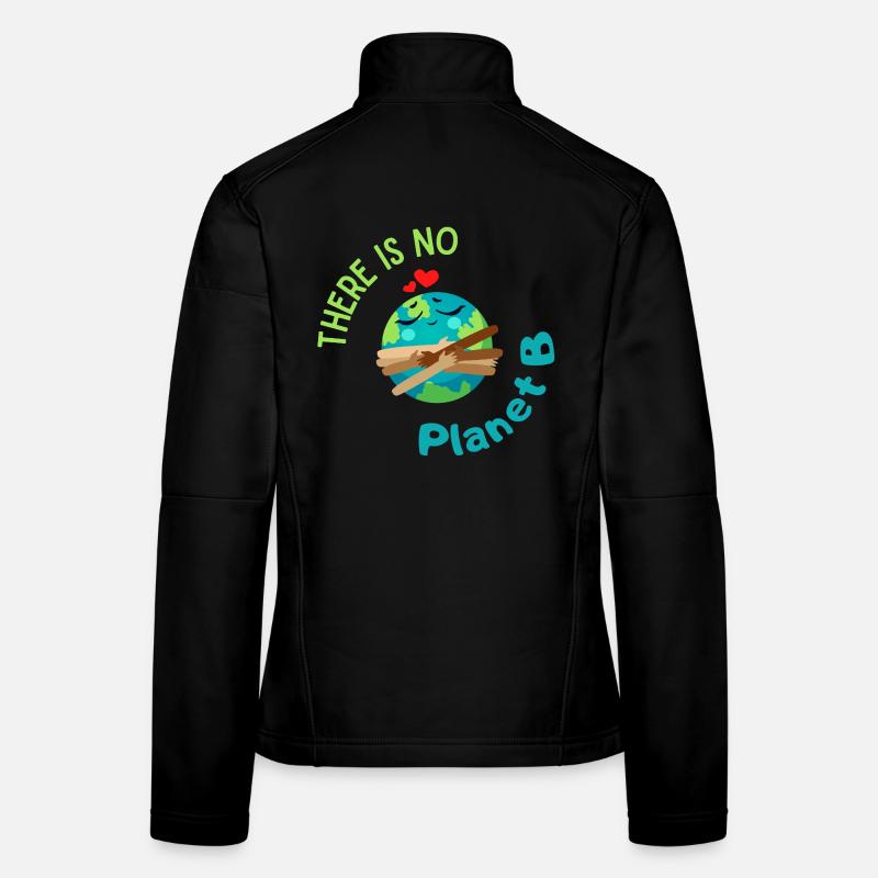 There is no Planet B – ecological graphics with the Earth Women's Softshell Jacket
