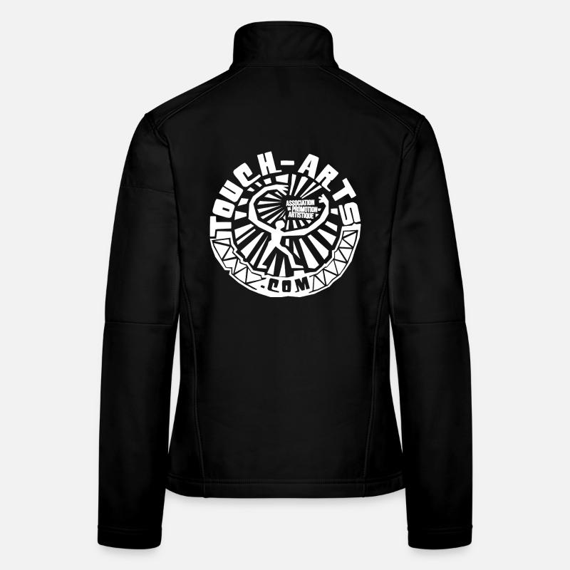 big-logo-rond-transparent-blanc Veste en tissu softshell Femme