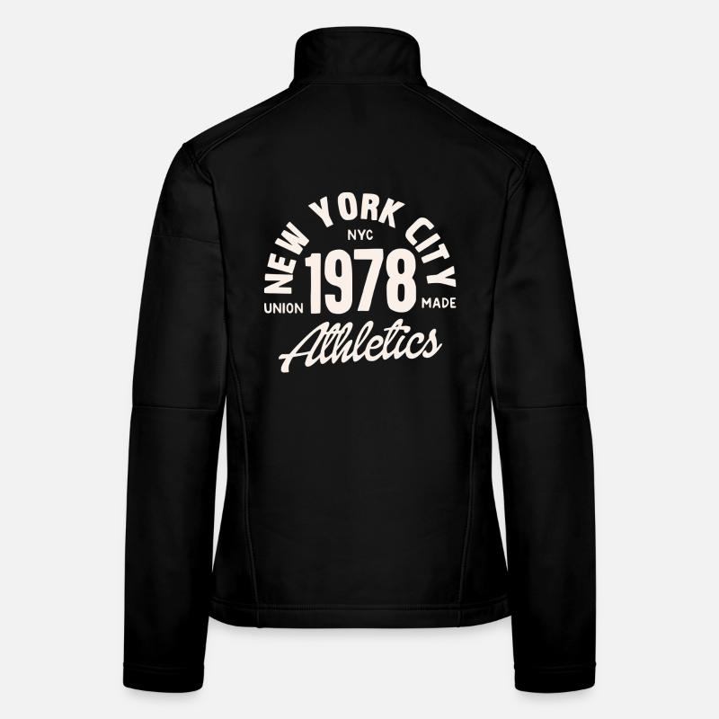Retro-Leichtathletik NYC 1978 Frauen Softshelljacke