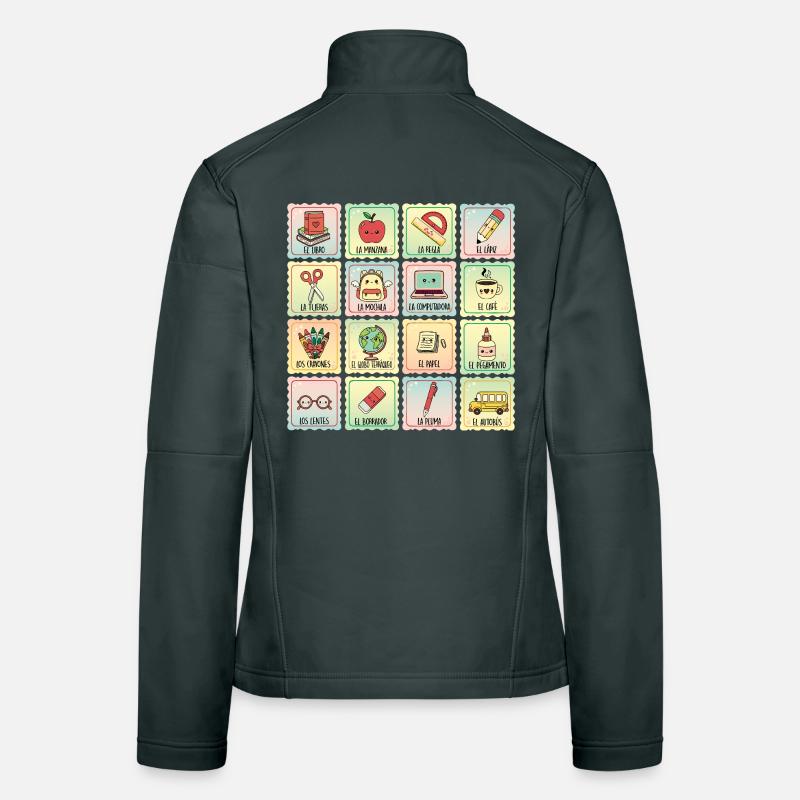 Zweisprachige Spanischlehrerin Frauen Softshelljacke