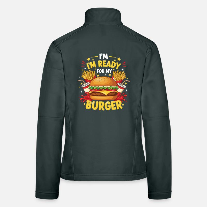 Burger Hamburger Women's Softshell Jacket