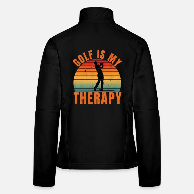 golf is my therapy Women's Softshell Jacket