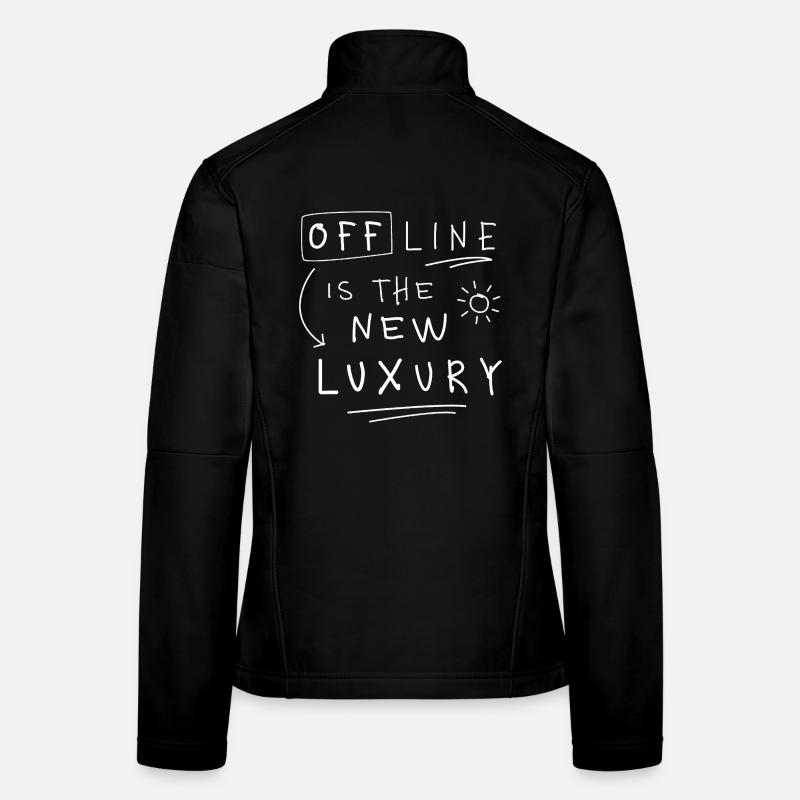 Offline is the new luxury Statement minimalist Women's Softshell Jacket