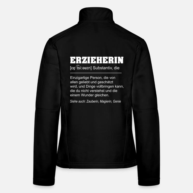 Kindergarten teacher funny definition Women's Softshell Jacket