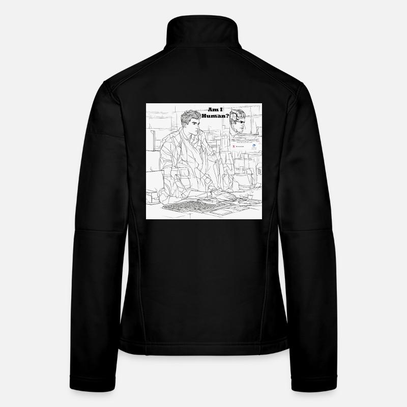 Humain ou robot Veste en tissu softshell Femme
