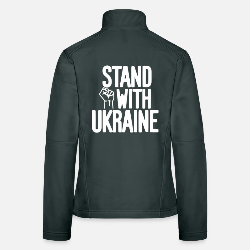 Solidarité avec l’Ukraine Veste en tissu softshell Femme