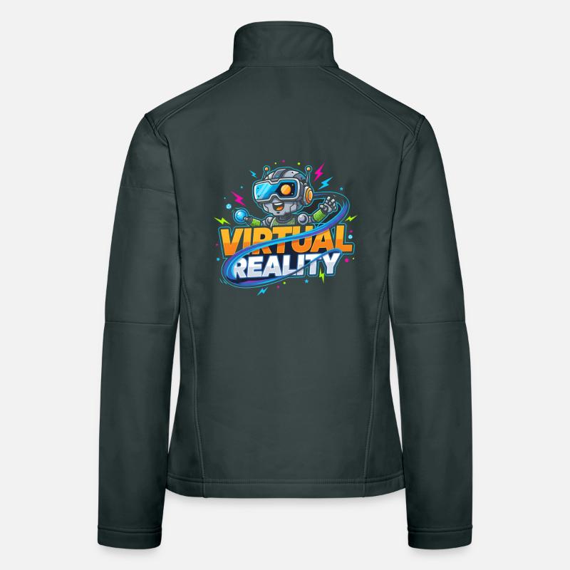 Virtual Reality Gaming Technology Kidstyle Women's Softshell Jacket