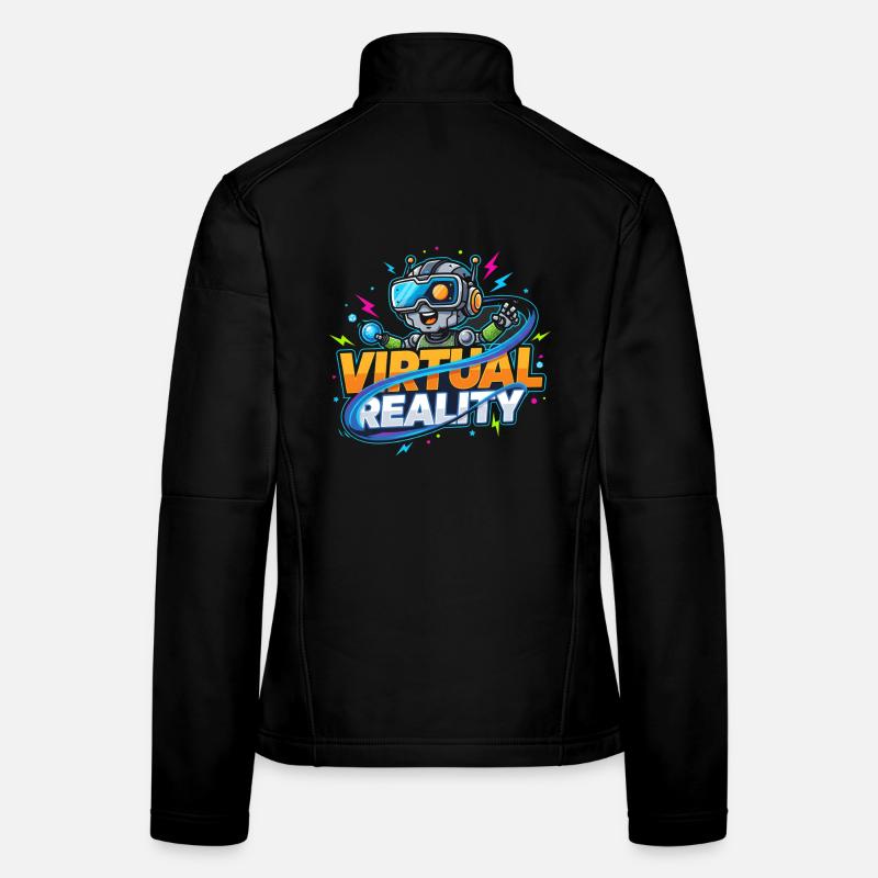 Virtual Reality Gaming Technology Kidstyle Women's Softshell Jacket