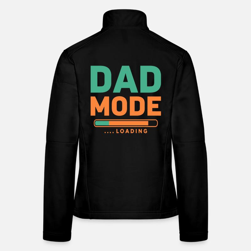 Dad Mode Loading for Proud Fathers-to-be Women's Softshell Jacket