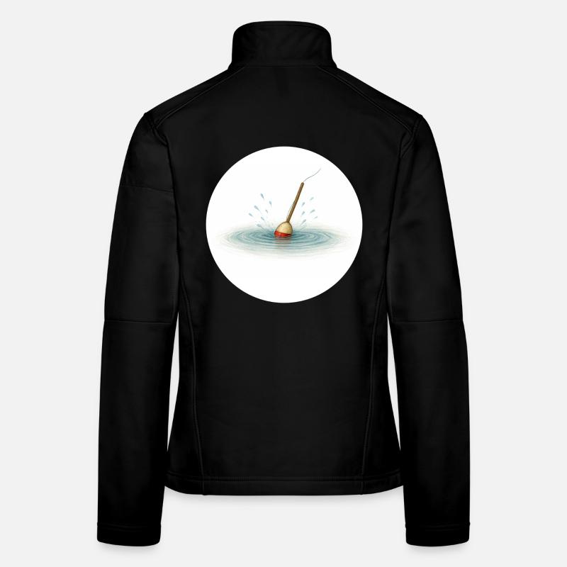 Fishing float in water – minimalist Women's Softshell Jacket