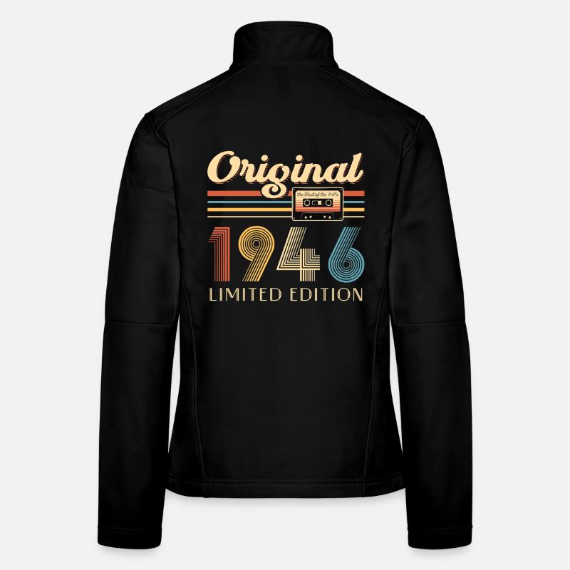 80e anniversaire 80e anniversaire Original 1946 Veste en tissu softshell Femme