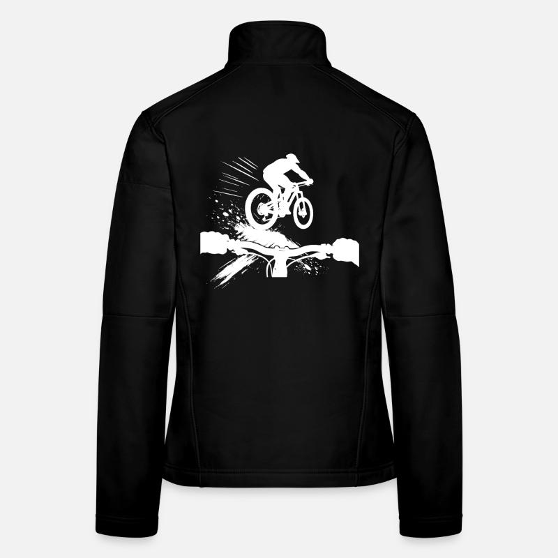 Perspective VTT en descente Perspective VTT Cadeau Veste en tissu softshell Femme