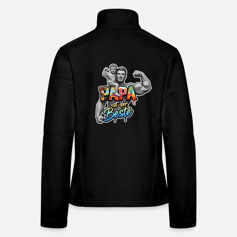 PAPA EST LE MEILLEUR Veste en tissu softshell Femme