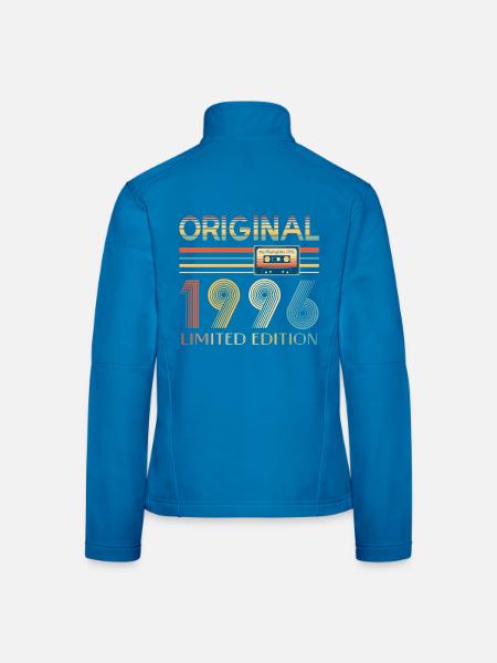 Original 1996 30 Year Birthday Party Gift - Women's Softshell Jacket - black - Back