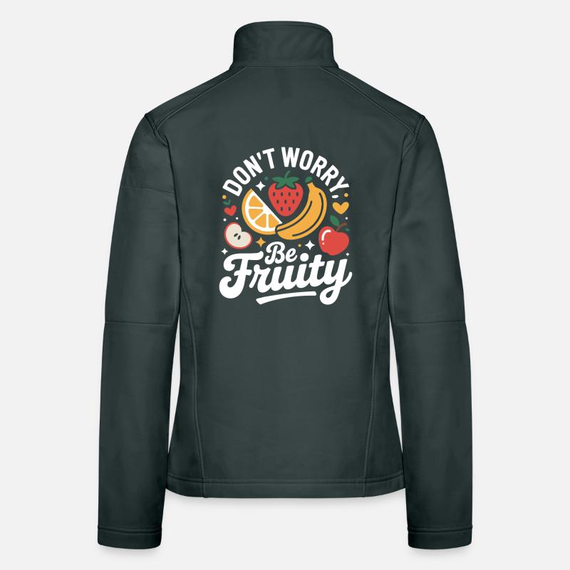Don't Worry Be Fruity Women's Softshell Jacket