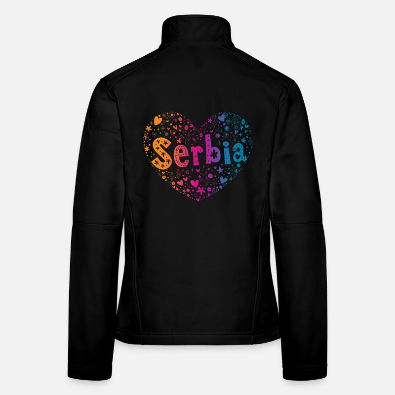 Serbie Veste en tissu softshell Femme
