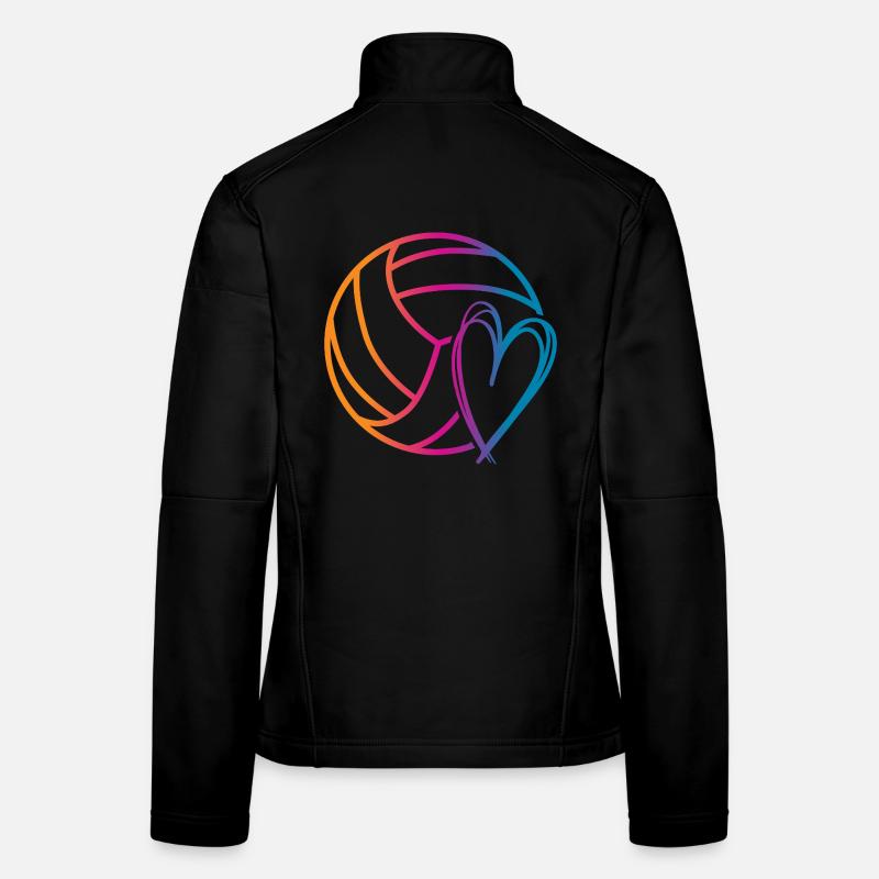 Volleyball Ball Women's Softshell Jacket