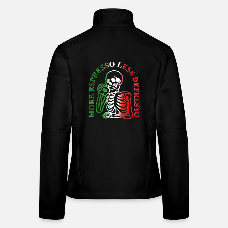 Espresso - Frauen Softshelljacke - Schwarz