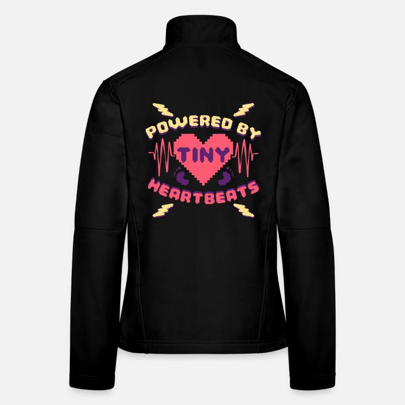 NICU Nurse Powered By Tiny Heartbeats Women's Softshell Jacket