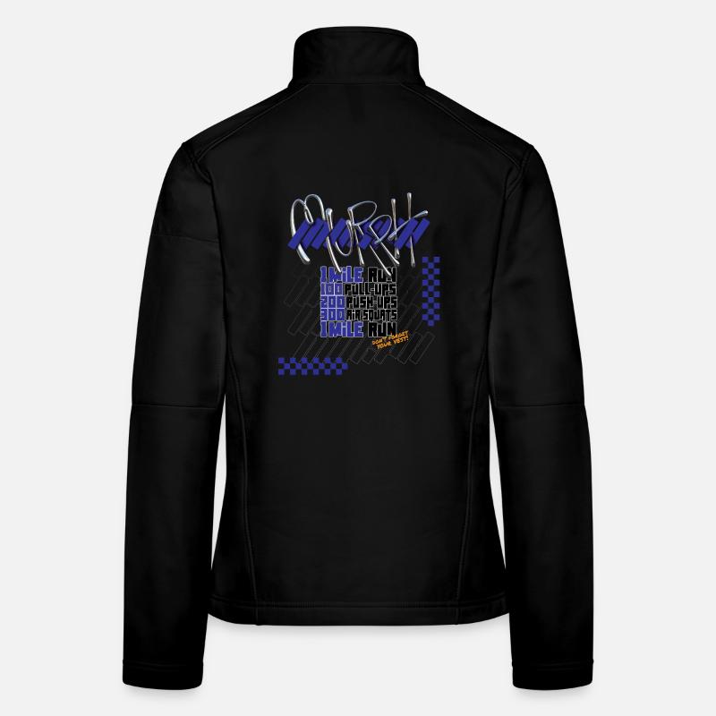 Murph Hero WOD Cross Training dark graphic version graphic Women's Softshell Jacket