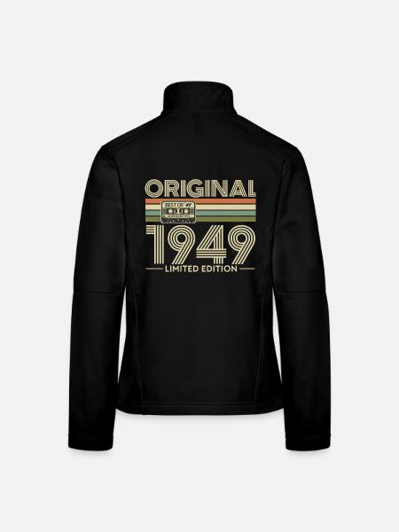 Original 1949 Limited Edition Retro - Women's Softshell Jacket - black - Back
