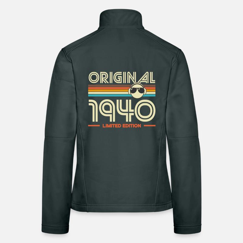 Original 1940 Édition Rétro Veste en tissu softshell Femme