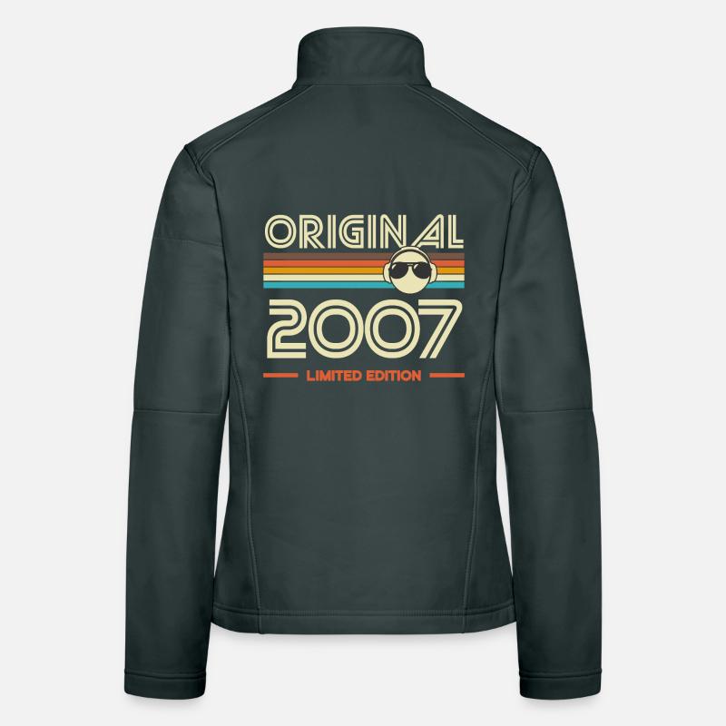 Original 2007 Edition Limitee Retro Stripes Veste en tissu softshell Femme